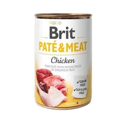 Picture of Brit Pâté & Meaty Adult Chicken 400g | Grain-Free